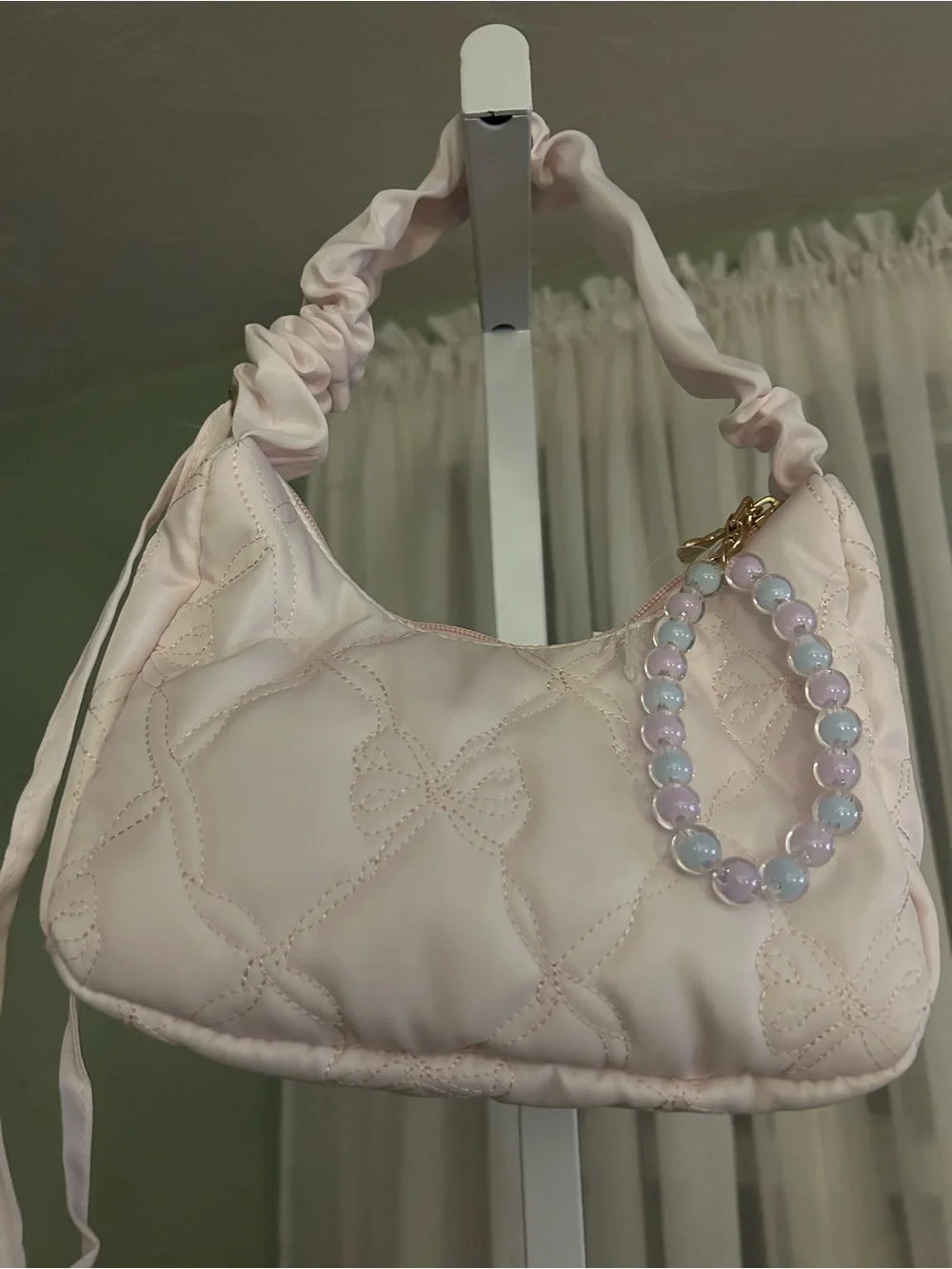 LoveShackFancy Shoulder Bag in soft Pink